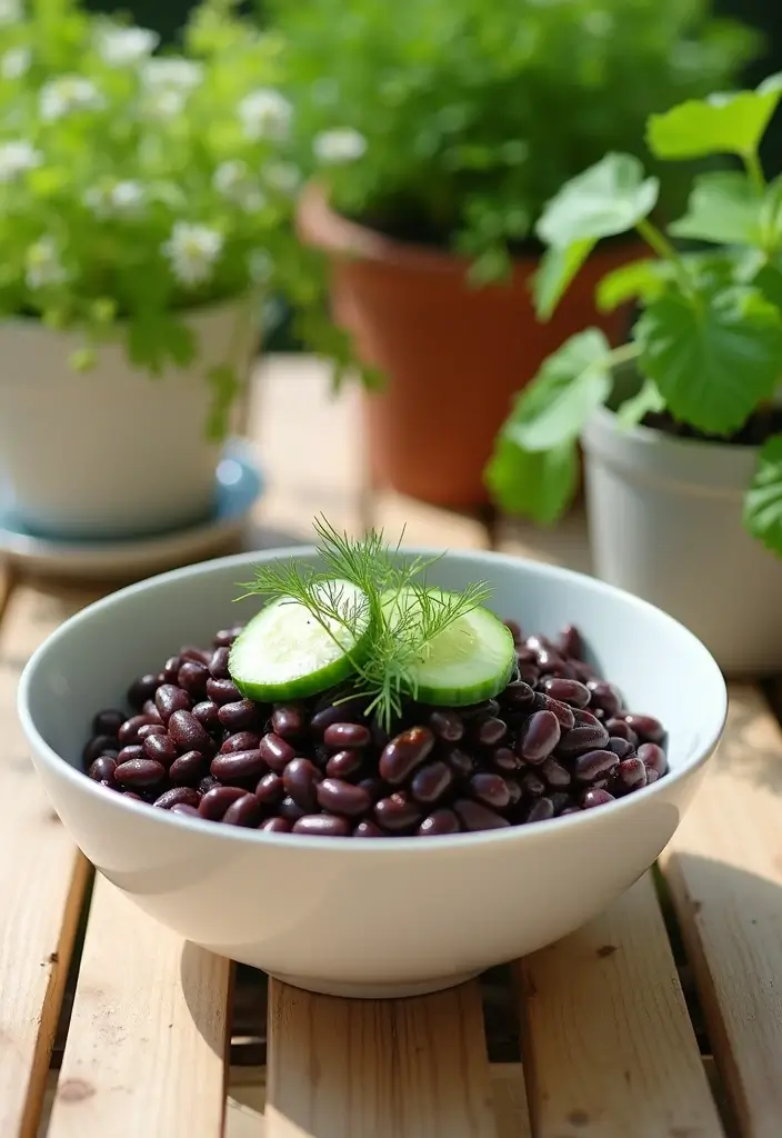 30 Black Bean Salad Recipes for a Protein-Packed Side - 19. Black Bean Salad with Cucumbers and Dill