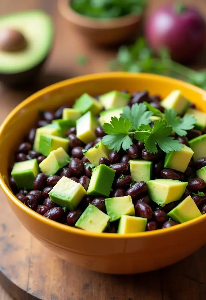 30 Black Bean Salad Recipes for a Protein-Packed Side - 3. Avocado Black Bean Salad