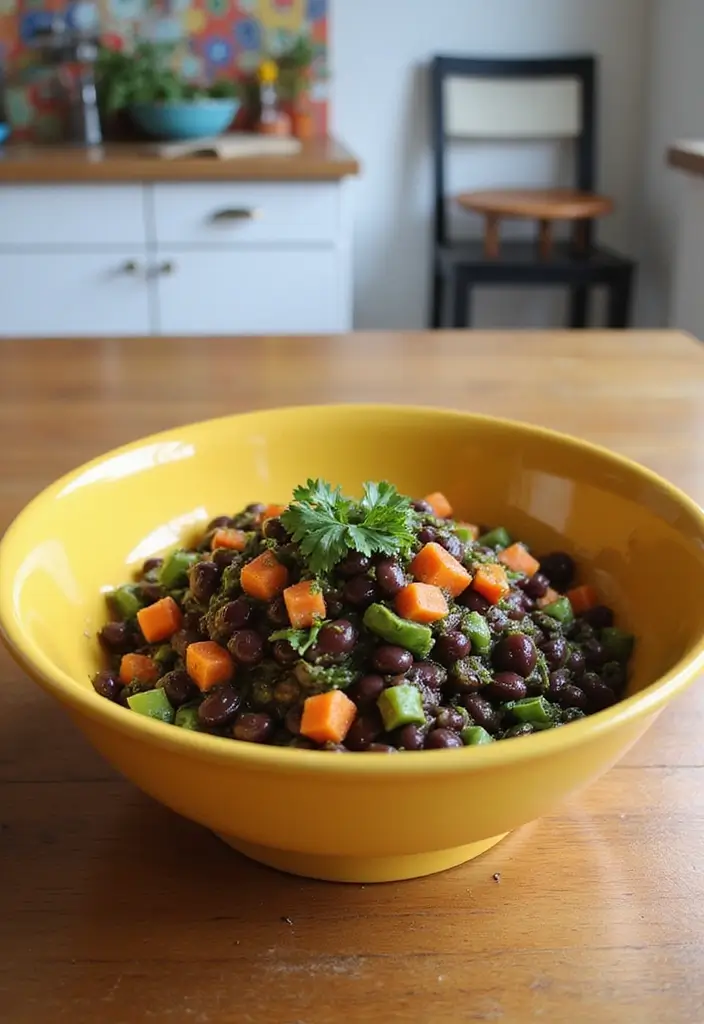 30 Black Bean Salad Recipes for a Protein-Packed Side - 30. Black Bean Salad with Carrot and Ginger Dressing
