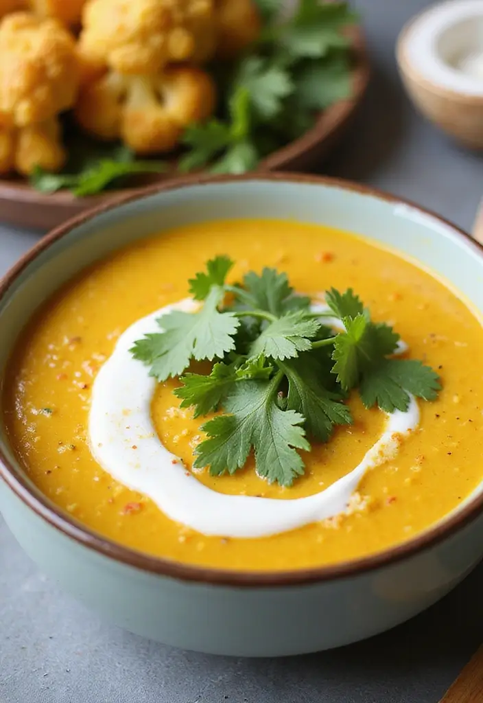 30 Blended Soup Recipes for Smooth Silky Comfort 74 30 Blended Soup Recipes for Smooth Silky Comfort - 12. Curried Cauliflower Soup