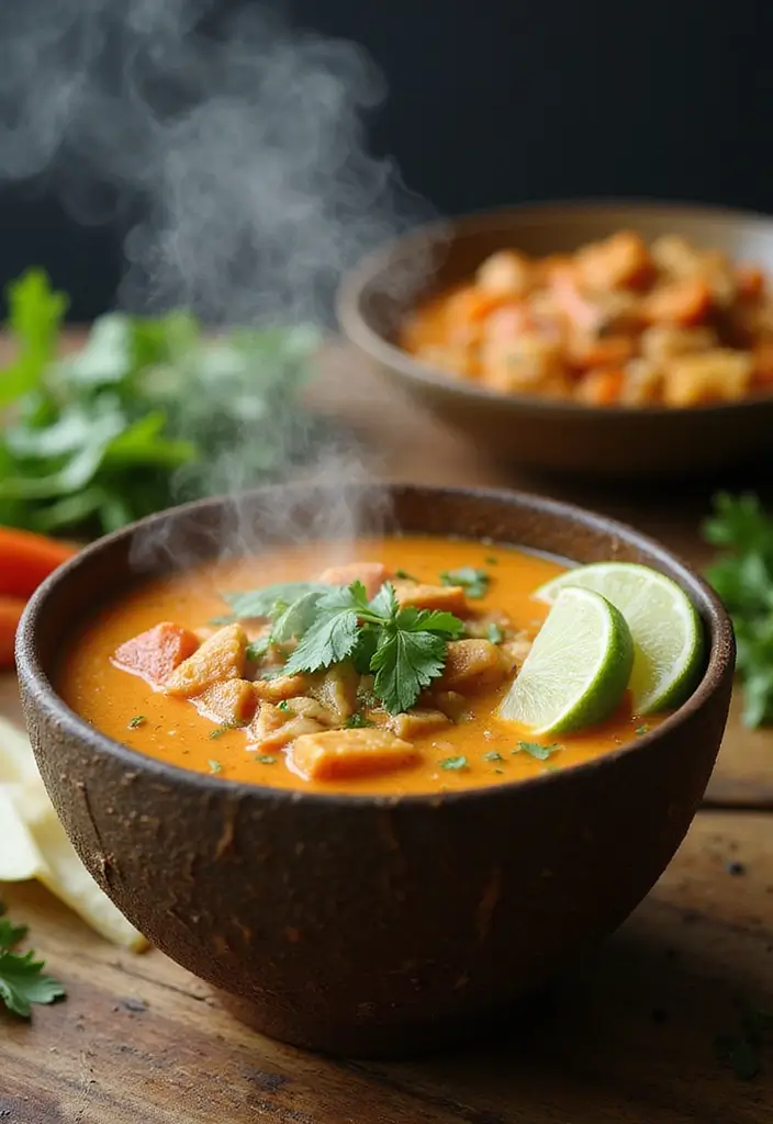 30 Blended Soup Recipes for Smooth Silky Comfort 95 30 Blended Soup Recipes for Smooth Silky Comfort - 15. Thai Coconut Soup