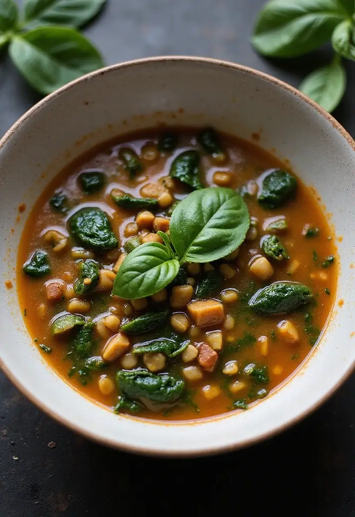 30 Blended Soup Recipes for Smooth Silky Comfort 102 30 Blended Soup Recipes for Smooth Silky Comfort - 16. Lentil and Spinach Soup