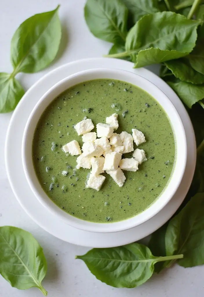 30 Blended Soup Recipes for Smooth Silky Comfort 144 30 Blended Soup Recipes for Smooth Silky Comfort - 22. Spinach and Feta Soup