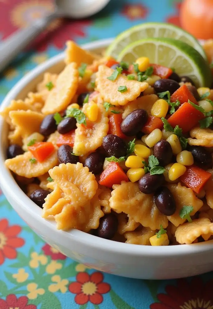 30 Bowtie Pasta Salad Recipes That Steal the Show - 10. Southwest Bowtie Pasta Salad