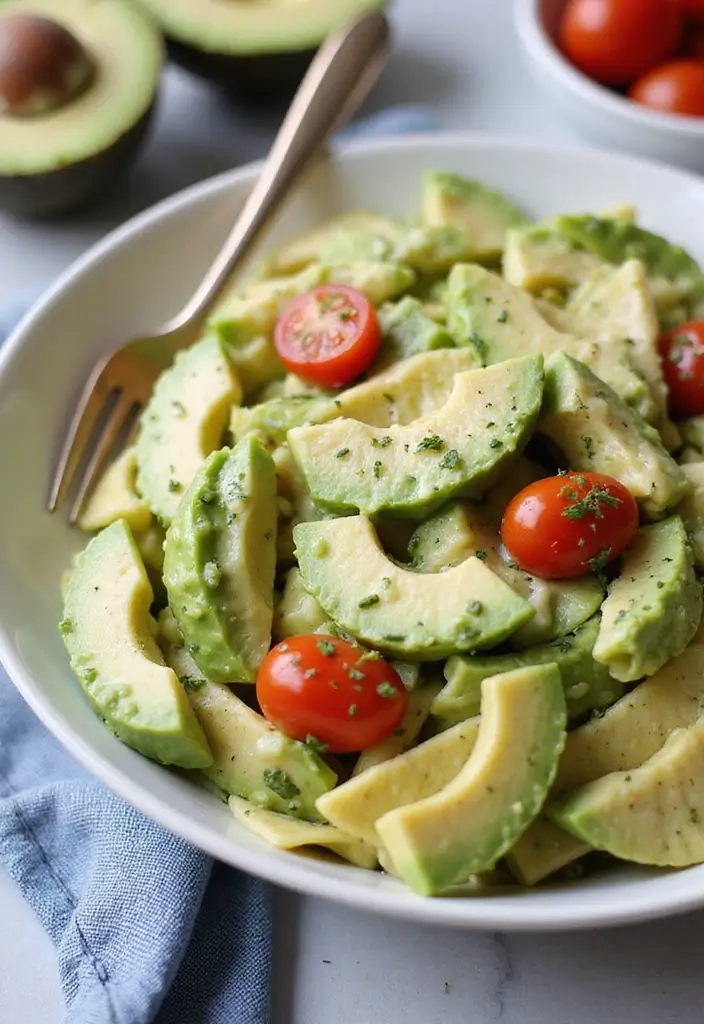 30 Bowtie Pasta Salad Recipes That Steal the Show - 12. Creamy Avocado Bowtie Pasta Salad