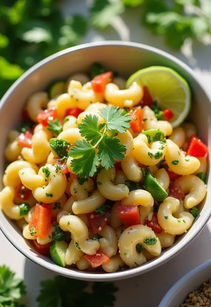 30 Bowtie Pasta Salad Recipes That Steal the Show - 13. Cilantro Lime Bowtie Pasta Salad