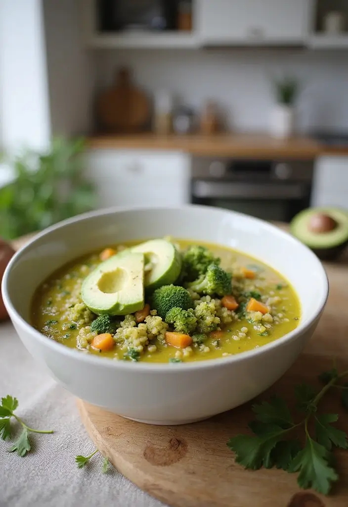 30 Broccoli Soup Recipes for Creamy Green Goodness 97 30 Broccoli Soup Recipes for Creamy Green Goodness - 15. Broccoli and Quinoa Soup