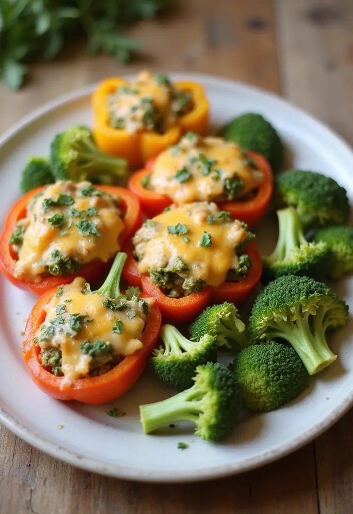 30 Broccoli Soup Recipes for Creamy Green Goodness 125 30 Broccoli Soup Recipes for Creamy Green Goodness - 19. Broccoli and Cheese Stuffed Peppers