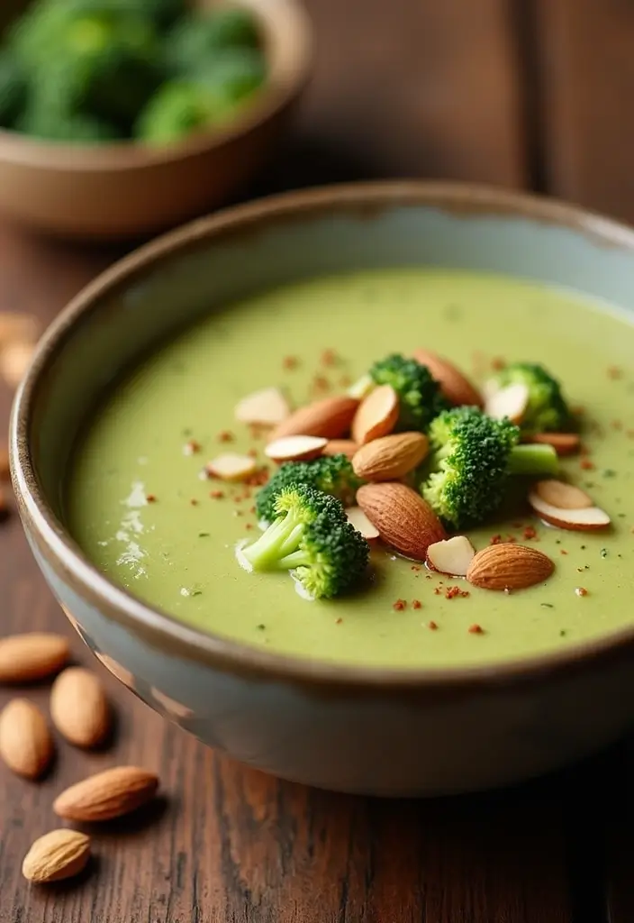30 Broccoli Soup Recipes for Creamy Green Goodness 153 30 Broccoli Soup Recipes for Creamy Green Goodness - 23. Broccoli and Almond Soup