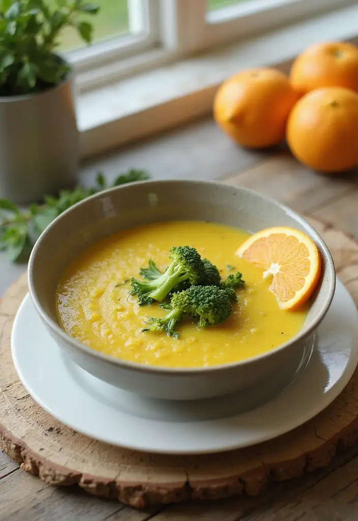 30 Broccoli Soup Recipes for Creamy Green Goodness 181 30 Broccoli Soup Recipes for Creamy Green Goodness - 27. Broccoli and Orange Soup