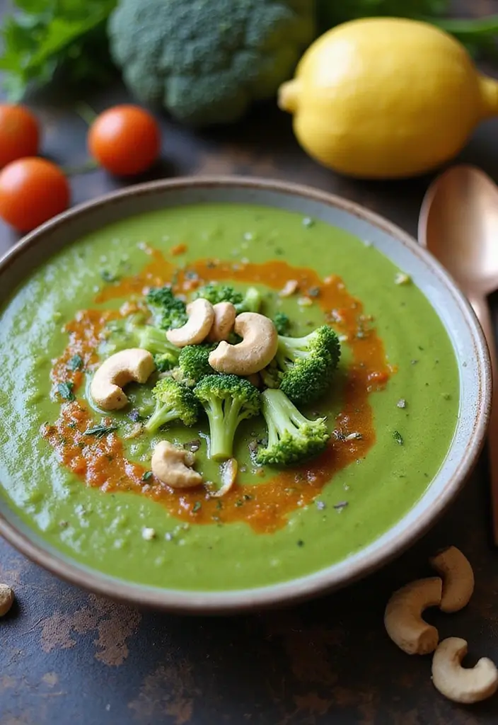 30 Broccoli Soup Recipes for Creamy Green Goodness 15 30 Broccoli Soup Recipes for Creamy Green Goodness - 3. Vegan Broccoli Soup