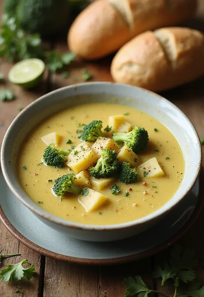 30 Broccoli Soup Recipes for Creamy Green Goodness 22 30 Broccoli Soup Recipes for Creamy Green Goodness - 4. Creamy Broccoli and Potato Soup