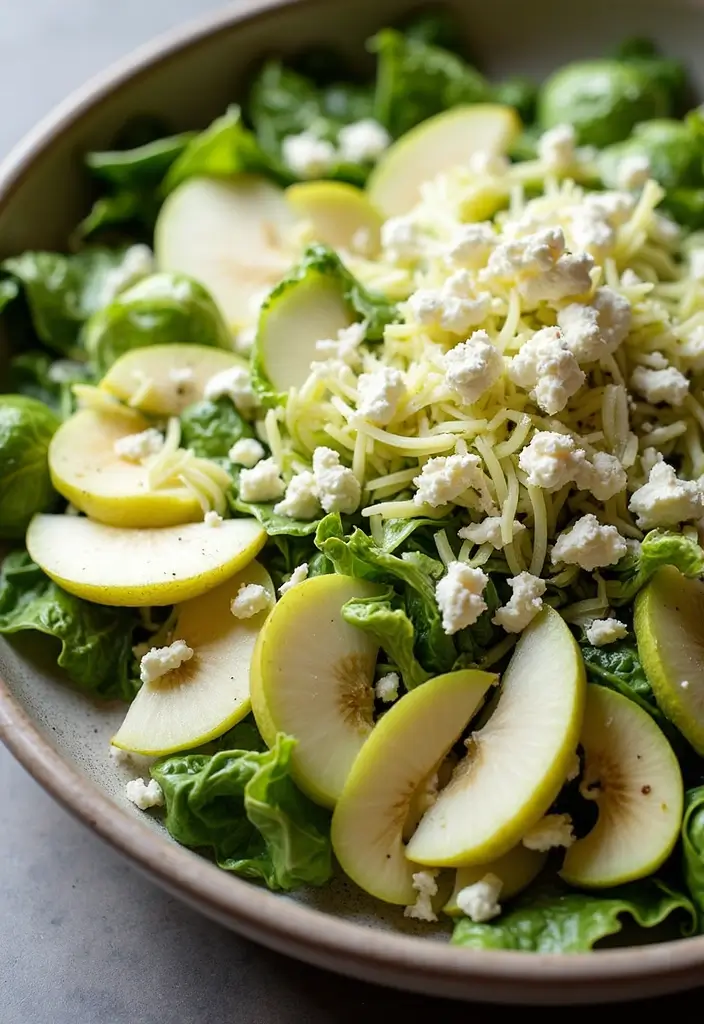 30 Brussels Sprout Salad Recipes for Crunchy Goodness - 29. Brussels Sprout Salad with Gorgonzola and Pears