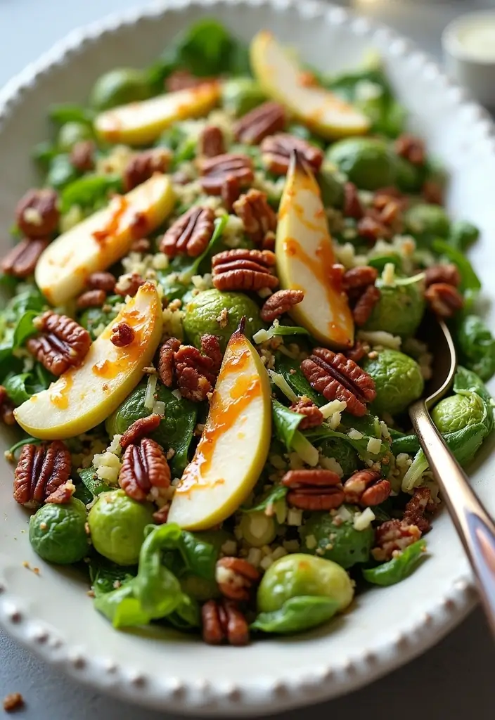 30 Brussels Sprout Salad Recipes for Crunchy Goodness - 7. Brussels Sprout Salad with Pears and Pecans