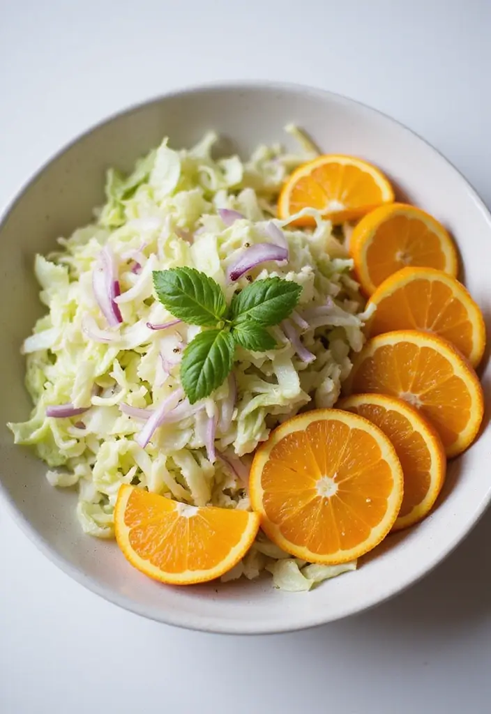 30 Cabbage Salad Recipes for a Light Crunchy Bite - 13. Cabbage and Orange Salad