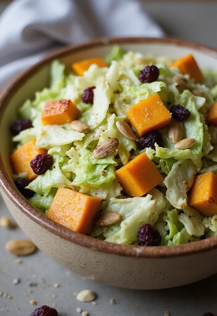 30 Cabbage Salad Recipes for a Light Crunchy Bite - 16. Cabbage and Squash Salad