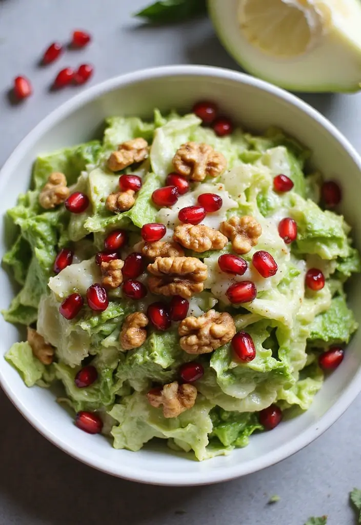 30 Cabbage Salad Recipes for a Light Crunchy Bite - 17. Cabbage and Pomegranate Salad