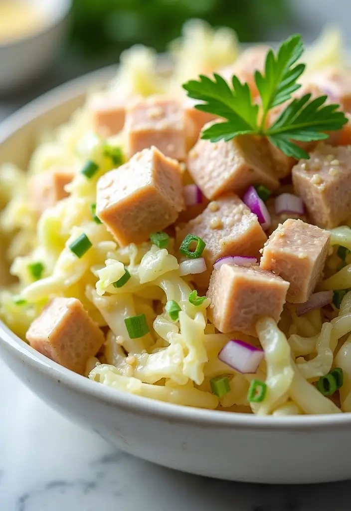 30 Cabbage Salad Recipes for a Light Crunchy Bite - 19. Cabbage and Tuna Salad