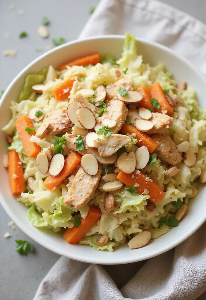 30 Cabbage Salad Recipes for a Light Crunchy Bite - 23. Cabbage and Chicken Salad