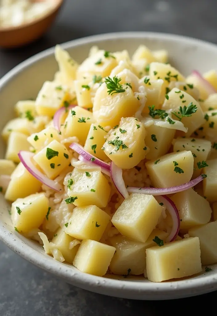 30 Cabbage Salad Recipes for a Light Crunchy Bite - 27. Cabbage and Potato Salad