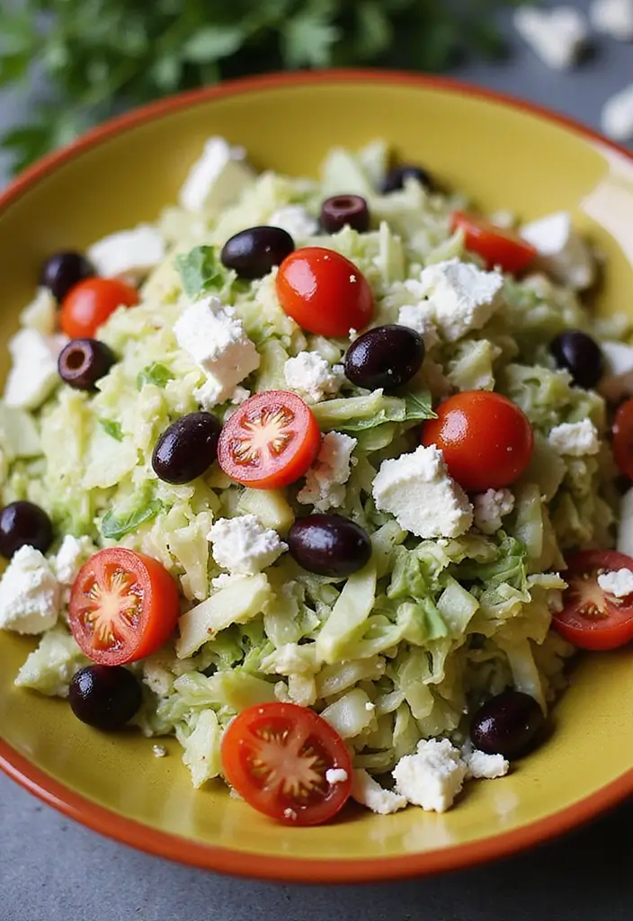 30 Cabbage Salad Recipes for a Light Crunchy Bite - 5. Mediterranean Cabbage Salad