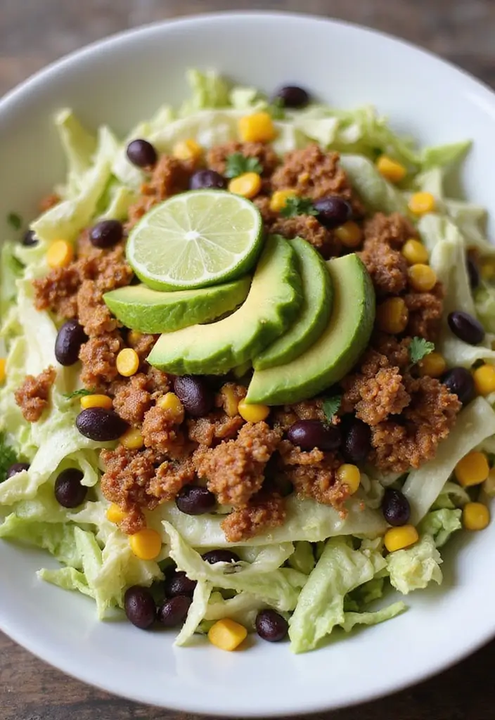 30 Cabbage Salad Recipes for a Light Crunchy Bite - 7. Cabbage Taco Salad