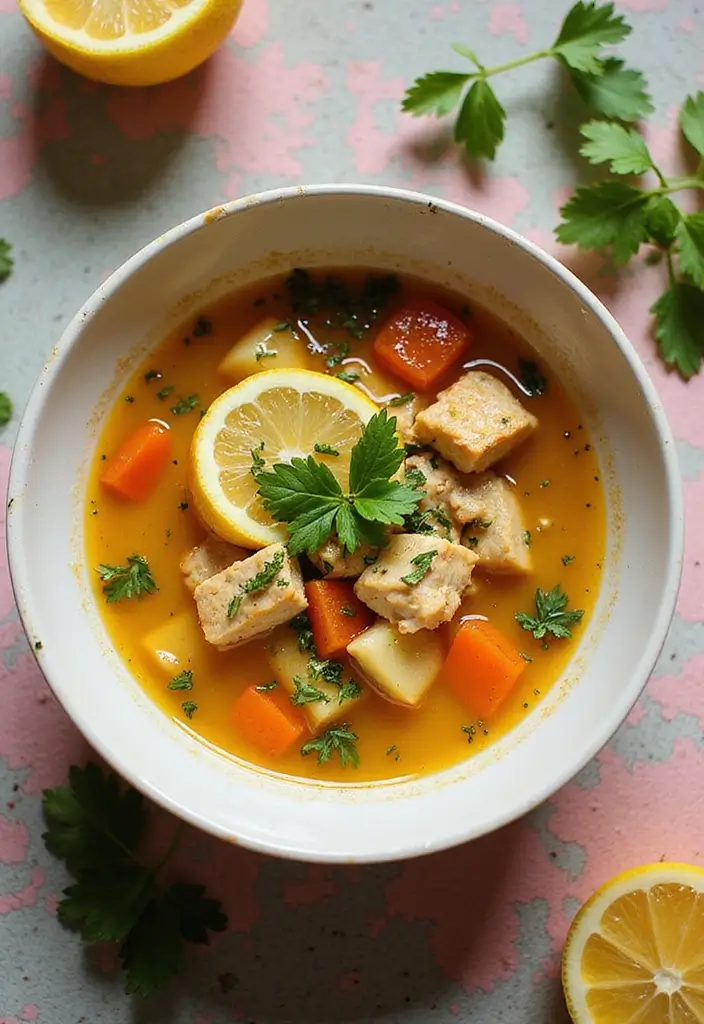 30 Carnivore Soup Recipes Packed with Protein - 16. Greek Lemon Chicken Soup