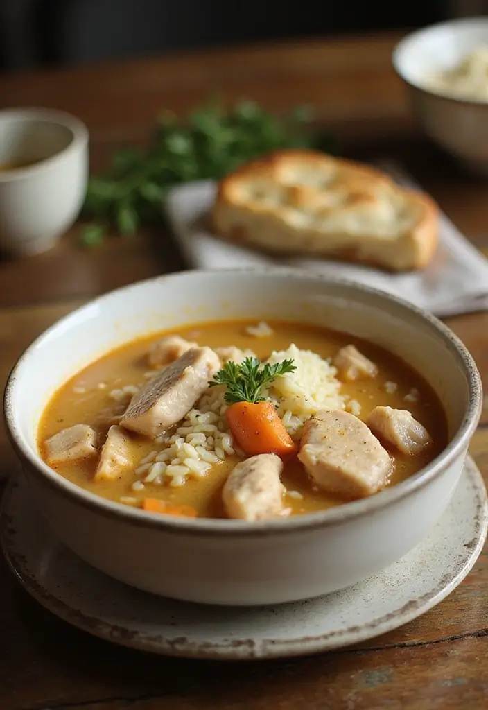 30 Carnivore Soup Recipes Packed with Protein - 28. Chicken and Rice Soup
