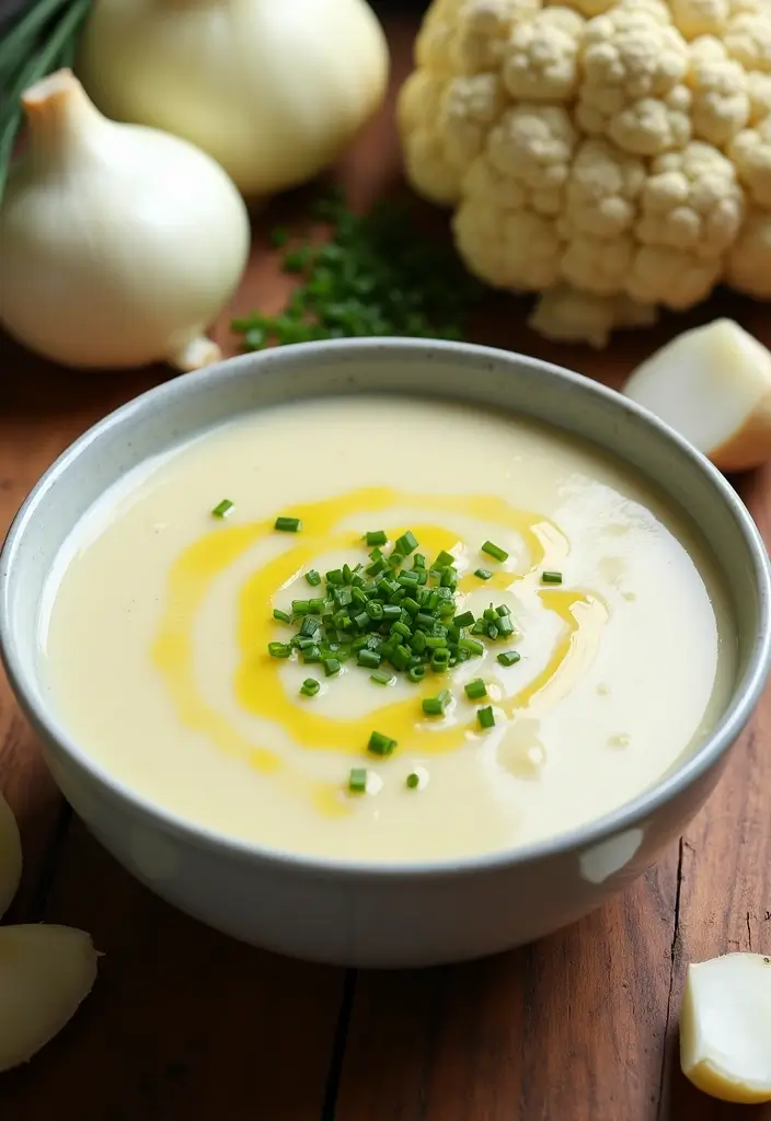 30 Cauliflower Soup Recipes That Are Creamy and Healthy - 1. Classic Creamy Cauliflower Soup