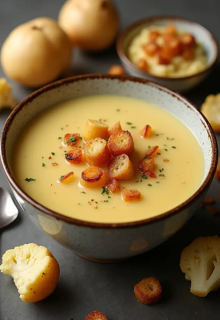30 Cauliflower Soup Recipes That Are Creamy and Healthy - 7. Cauliflower and Potato Soup