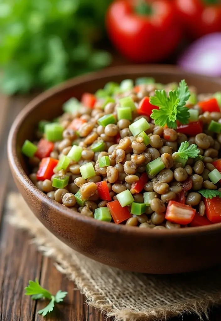 30 Celery Salad Recipes That Are Crisp and Refreshing - 14. Celery and Lentil Salad