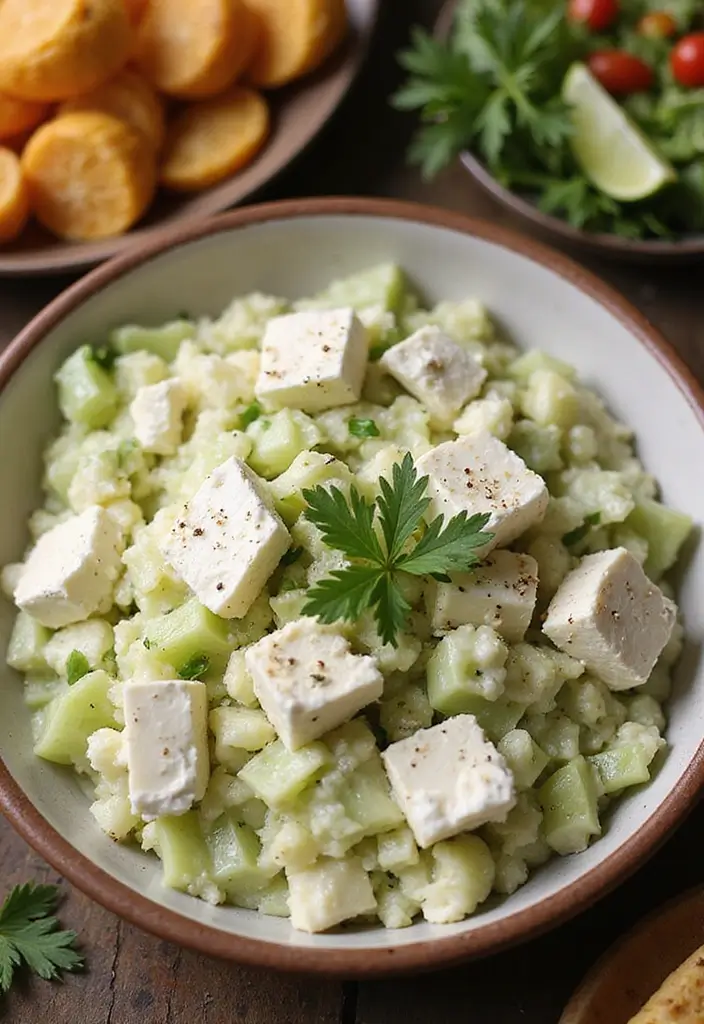 30 Celery Salad Recipes That Are Crisp and Refreshing - 17. Celery and Feta Cheese Salad