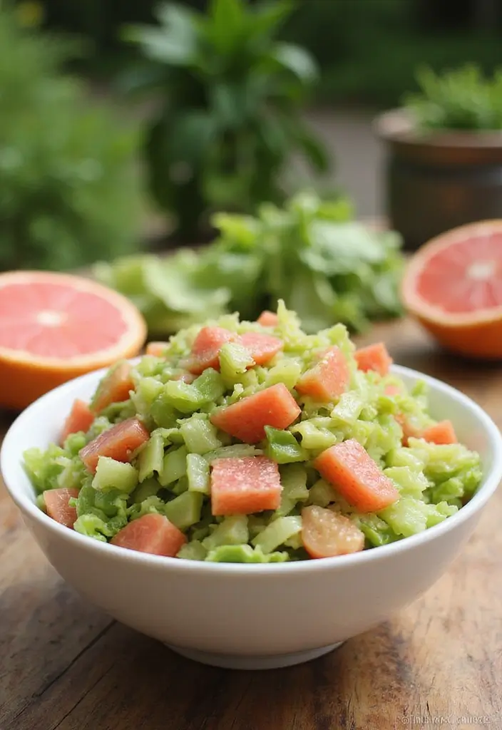 30 Celery Salad Recipes That Are Crisp and Refreshing - 20. Celery and Grapefruit Salad