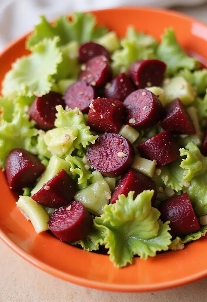 30 Celery Salad Recipes That Are Crisp and Refreshing - 26. Celery and Beet Salad