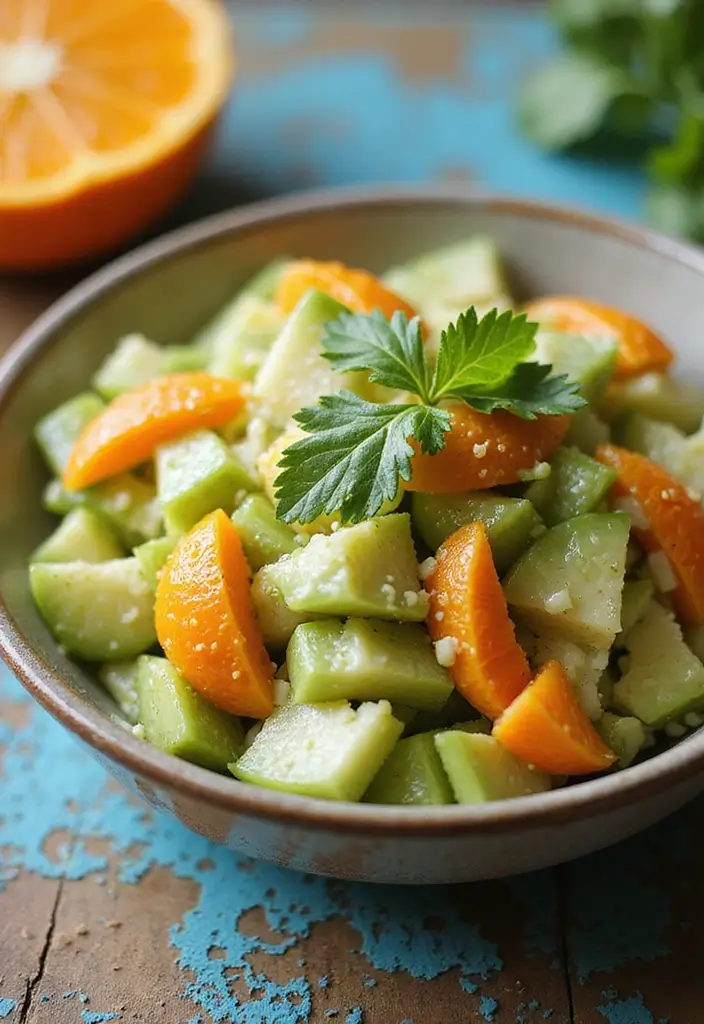 30 Celery Salad Recipes That Are Crisp and Refreshing - 29. Celery and Orange Salad