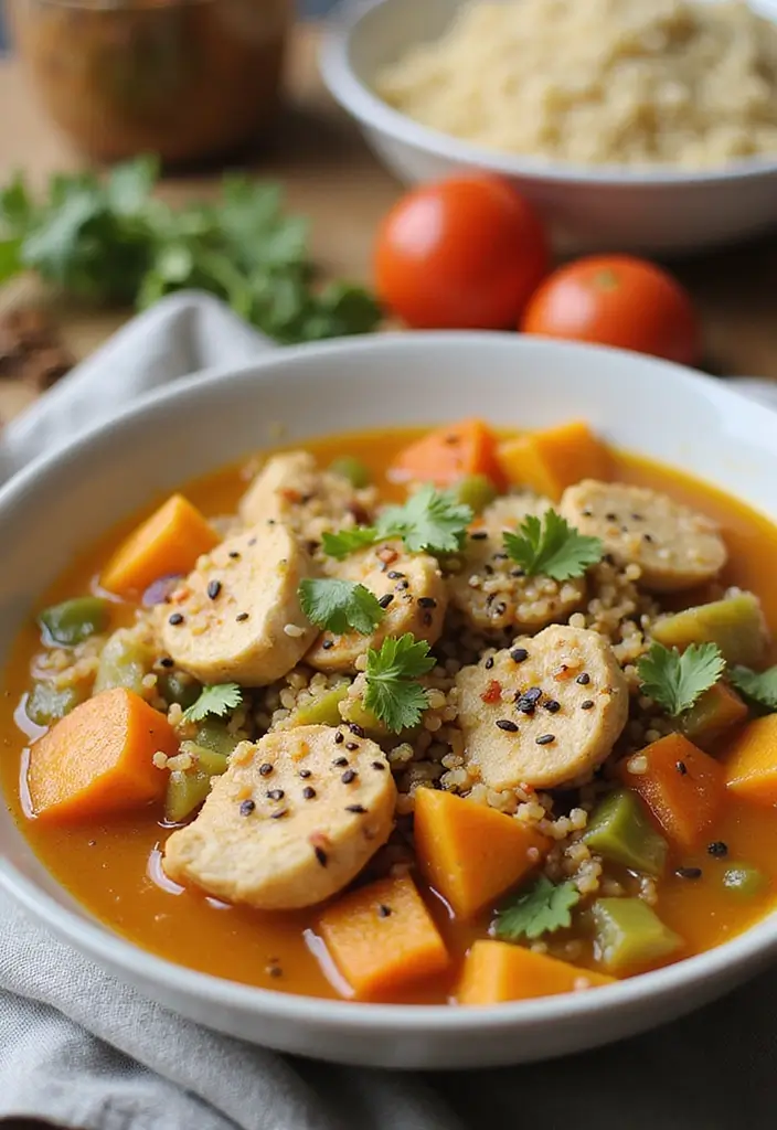 30 Chicken Broth Soup Recipes That Heal and Nourish - 15. Chicken and Quinoa Soup