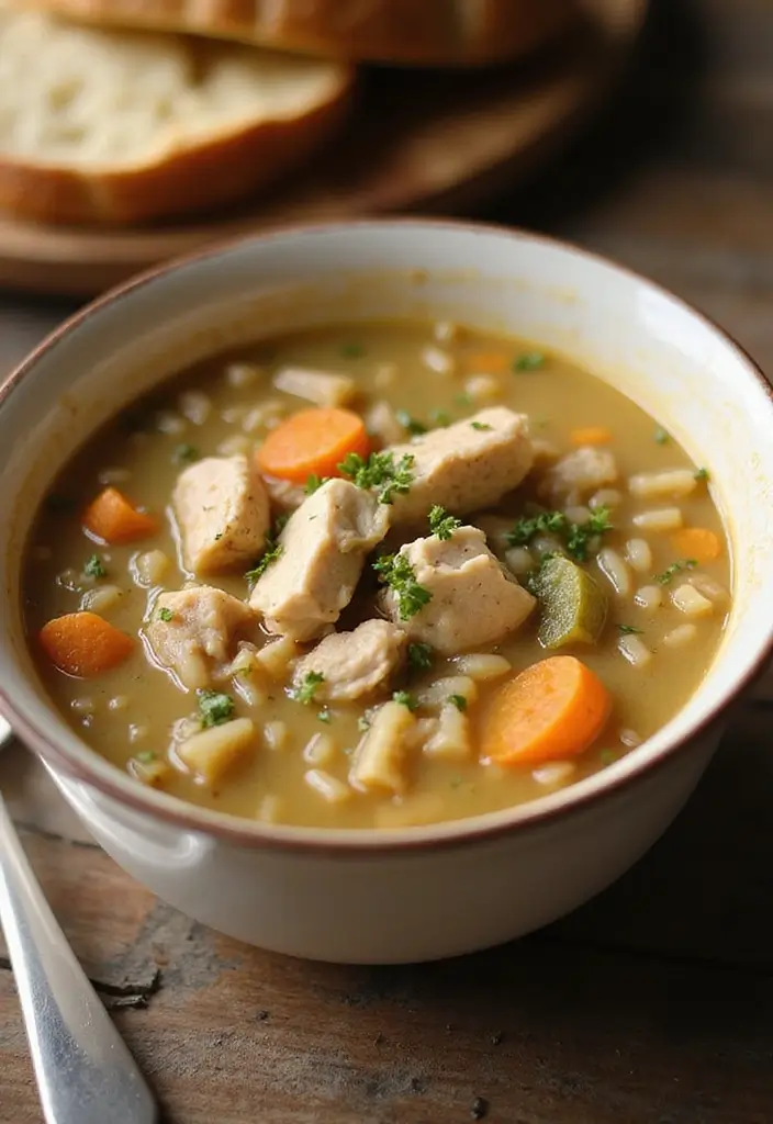 30 Chicken Broth Soup Recipes That Heal and Nourish - 16. Chicken Wild Rice Soup