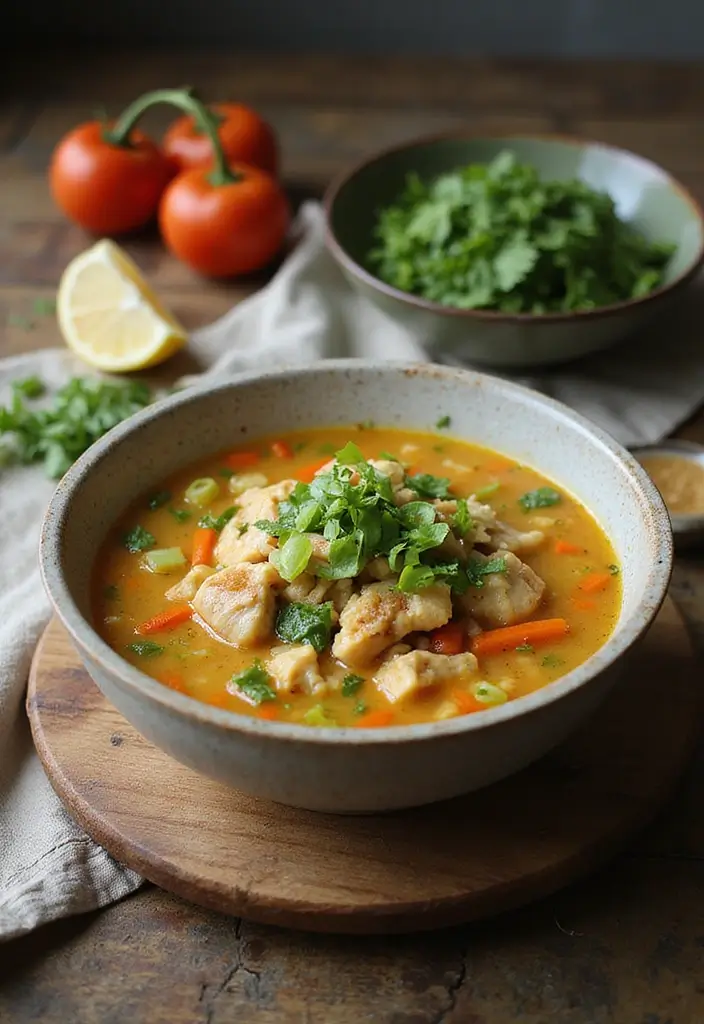 30 Chicken Broth Soup Recipes That Heal and Nourish - 2. Healing Chicken Ginger Soup