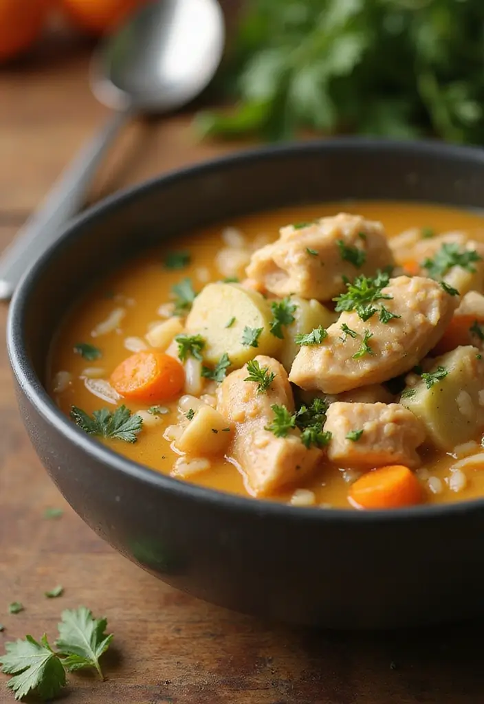 30 Chicken Broth Soup Recipes That Heal and Nourish - 3. Creamy Chicken and Rice Soup