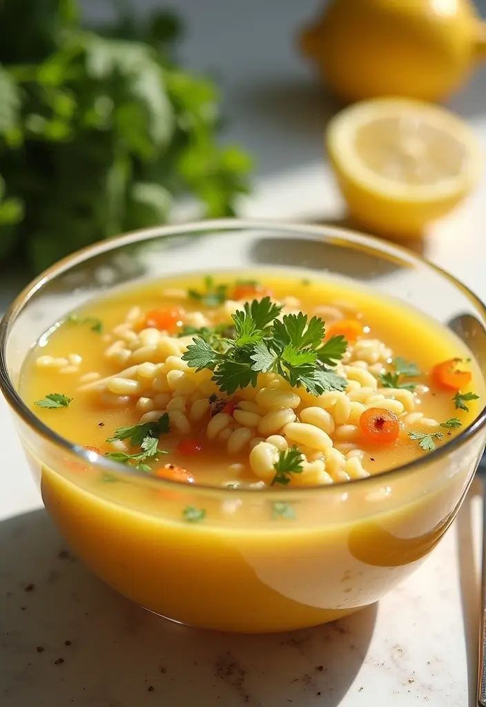 30 Chicken Broth Soup Recipes That Heal and Nourish - 5. Lemon Chicken Orzo Soup