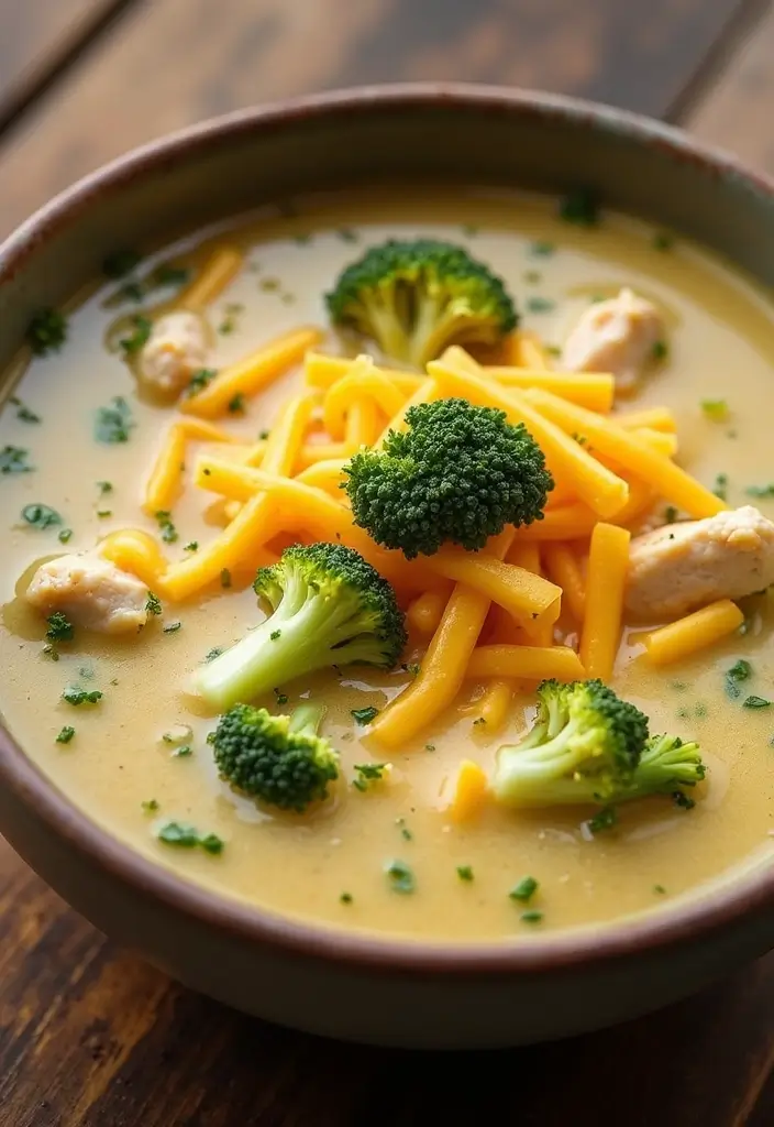 30 Chicken Broth Soup Recipes That Heal and Nourish - 7. Broccoli Cheddar Chicken Soup