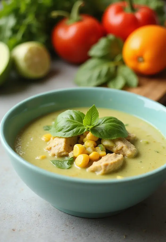30 Chicken Corn Soup Recipes for Sweet and Savory Bowls 90 30 Chicken Corn Soup Recipes for Sweet and Savory Bowls - 14. Green Chicken Corn Soup