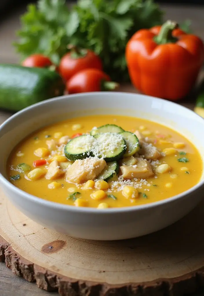 30 Chicken Corn Soup Recipes for Sweet and Savory Bowls 125 30 Chicken Corn Soup Recipes for Sweet and Savory Bowls - 19. Chicken Corn Soup with Zucchini