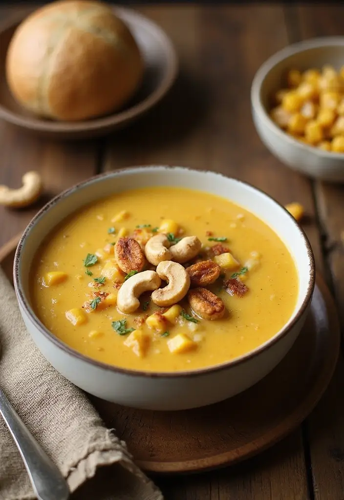 30 Chicken Corn Soup Recipes for Sweet and Savory Bowls 177 30 Chicken Corn Soup Recipes for Sweet and Savory Bowls - 27. Chicken Corn Soup with Cashews