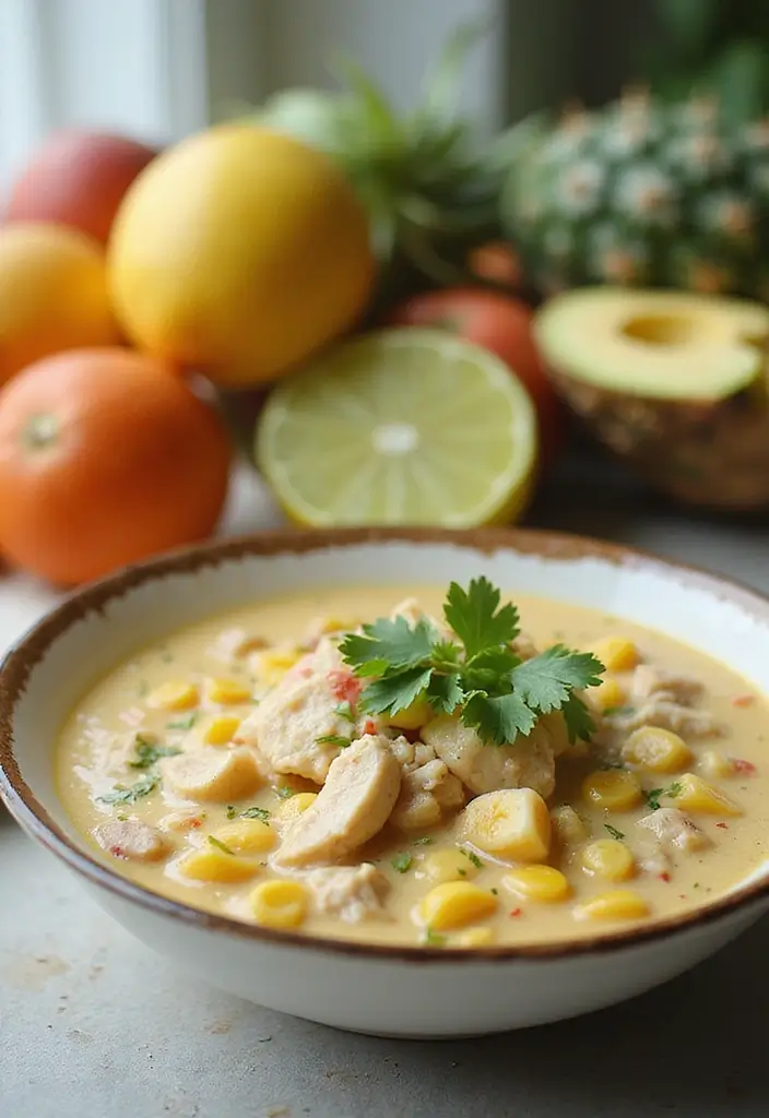 30 Chicken Corn Soup Recipes for Sweet and Savory Bowls 184 30 Chicken Corn Soup Recipes for Sweet and Savory Bowls - 28. Chicken Corn Soup with Coconut Milk