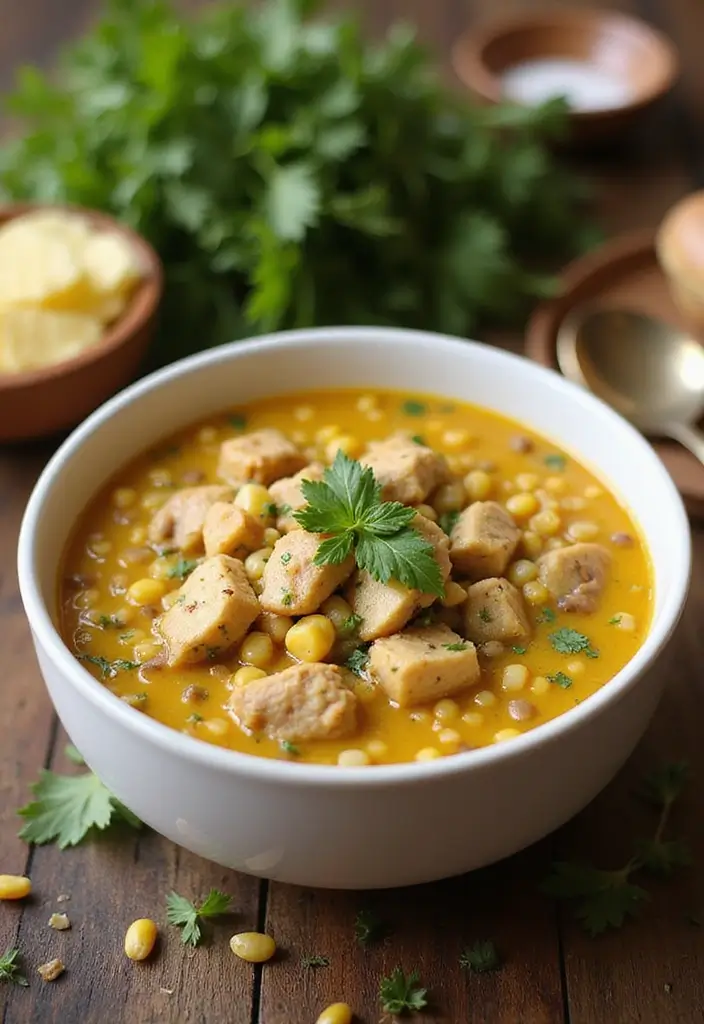 30 Chicken Corn Soup Recipes for Sweet and Savory Bowls 191 30 Chicken Corn Soup Recipes for Sweet and Savory Bowls - 29. Chicken Corn Soup with Lentils
