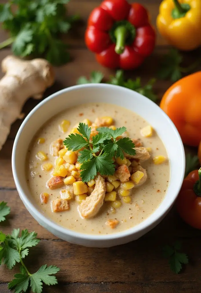 30 Chicken Corn Soup Recipes for Sweet and Savory Bowls 36 30 Chicken Corn Soup Recipes for Sweet and Savory Bowls - 6. Thai Coconut Chicken Corn Soup