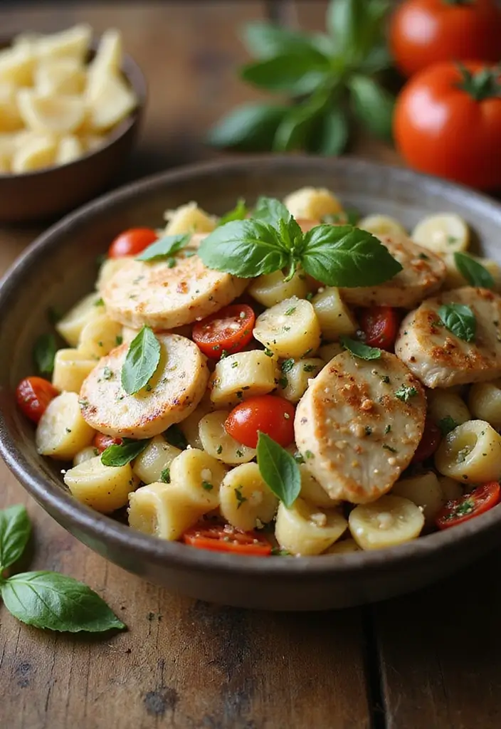 30 Chicken Pasta Salad Recipes for Easy Dinners - 13. Italian Chicken Pasta Salad