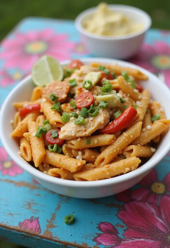 30 Chicken Pasta Salad Recipes for Easy Dinners - 24. Sweet Chili Chicken Pasta Salad