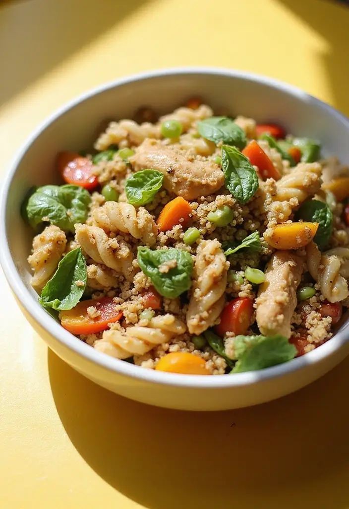 30 Chicken Pasta Salad Recipes for Easy Dinners - 28. Quinoa Chicken Pasta Salad